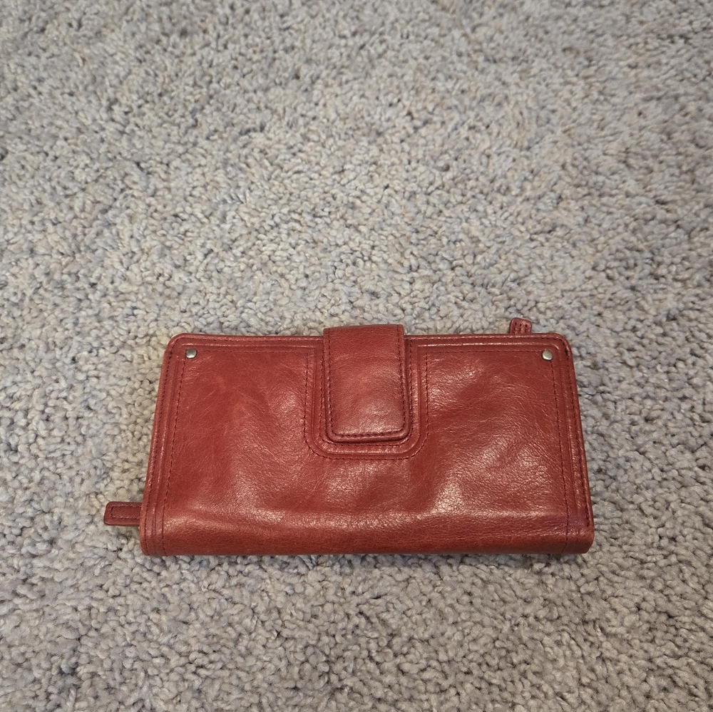Fossil Red Leather Wallet NWOT